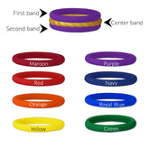 Build Your Own Stackable Silicone Ring Set Rope Gold Center